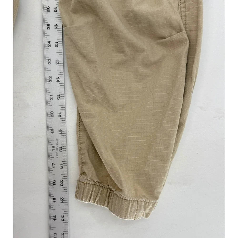 GAP Kids Beige Cargo Pants Size L‎ (10) Drawstring Waist Utility Pockets